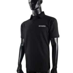Polo SECURITE - Manches courtes Noir
