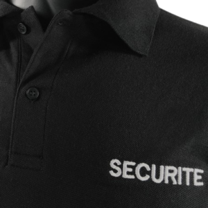 Polo SECURITE - Manches longues Noir