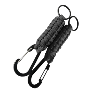 Porte-clés para-corde noir