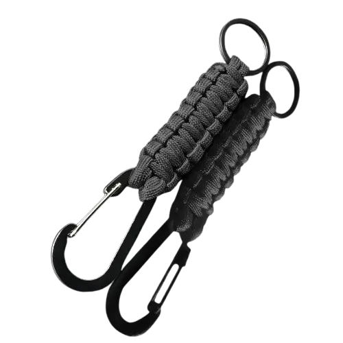Porte-clés para-corde noir