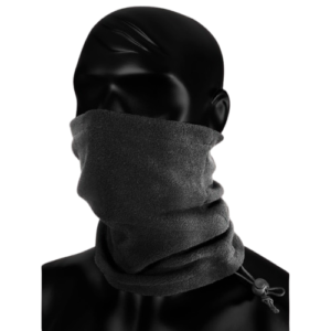 Tour de cou | Bonnet - 2 en 1 - polaire - Noir